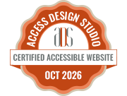 Access Design Studio Certified Accessible Website October 2026 Badge