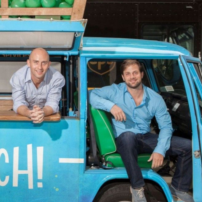 Two guys in a van