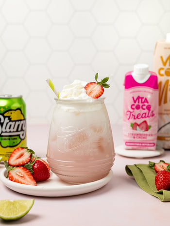 Strawberry Lemon Cream Dirty Soda