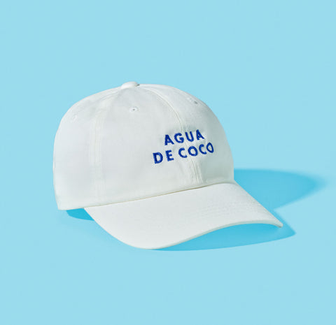 A Vita Coco Agua de Coco Baseball Cap that features the words "agua de coco" on it.