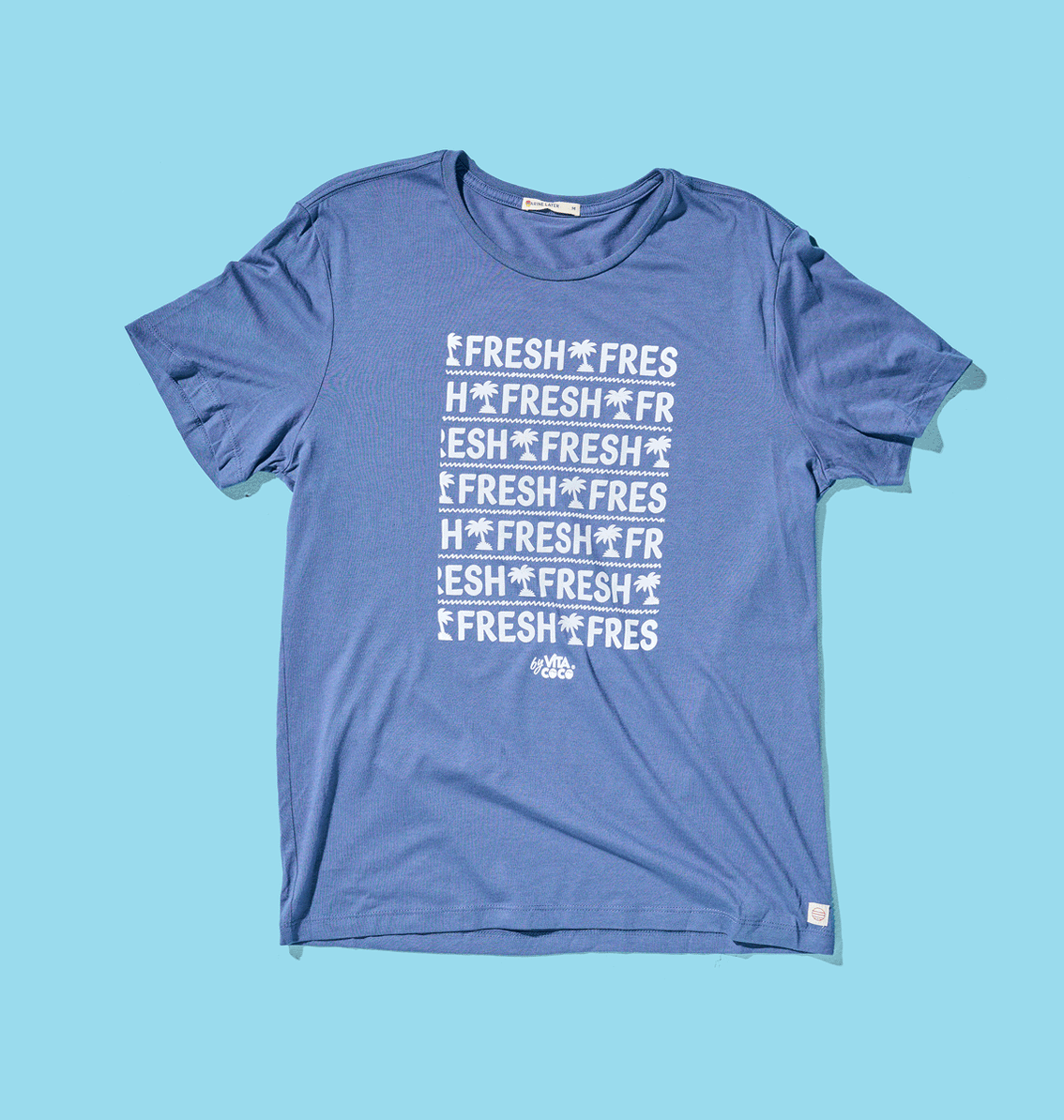 A Vita Coco Fresh Crewneck Tee with the words 'hyperpeeps' on it.