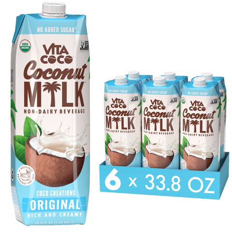 Vita Coco offers Coconut M🌴LK, a plant-based, dairy alternative coconut milk in a box.