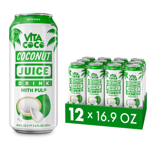 Enjoy the refreshing and sweet flavor of Vita Coco coconut juice with this convenient 12 pack.