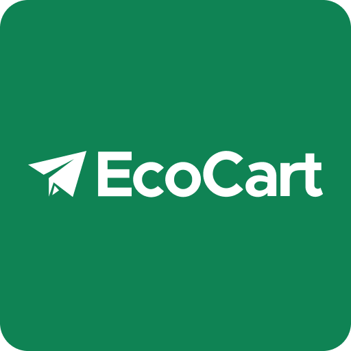 EcoCart logo offsetting carbon footprint using Climate Positive Order.